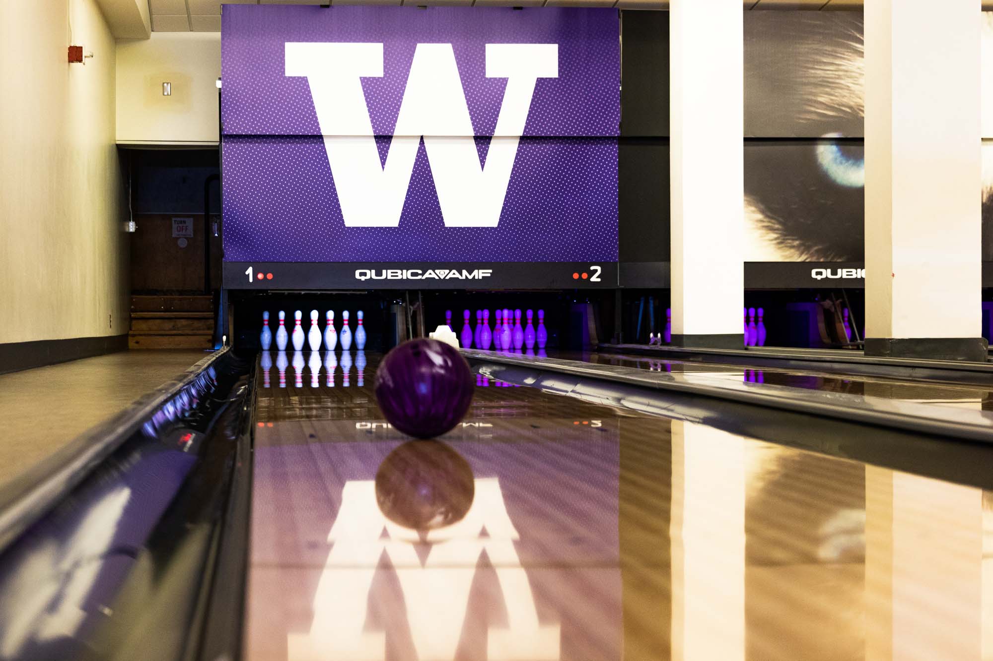 the bowling alley in the HUB